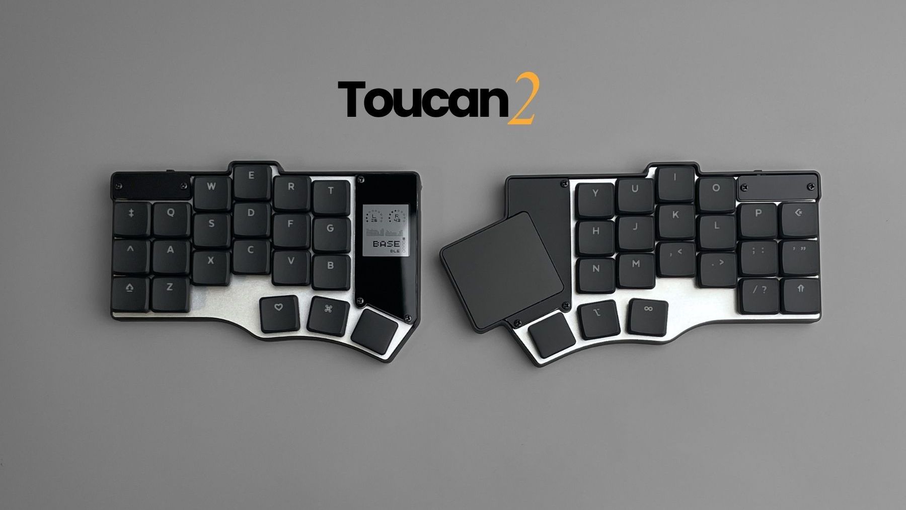 The second generation of the Toucan keyboard is here -- now with a multi-touch trackpad, a custom glass cover, and a thumb-angled design for a more comfortable experience.